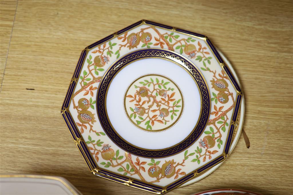 A group of 19th century Wedgwood bone china, creamware and stone china plates and dishes (17)